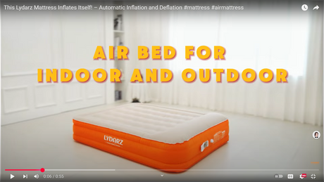 LYDARZ Mattress Setup in Minutes! One-Touch Inflation & Deflation