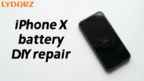Procedures for an iPhone X battery service.