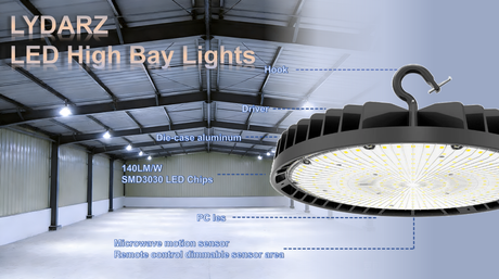 Top-Tier Illumination: Why the LYDARZ Black UFO Series is the Ultimate High Bay Solution