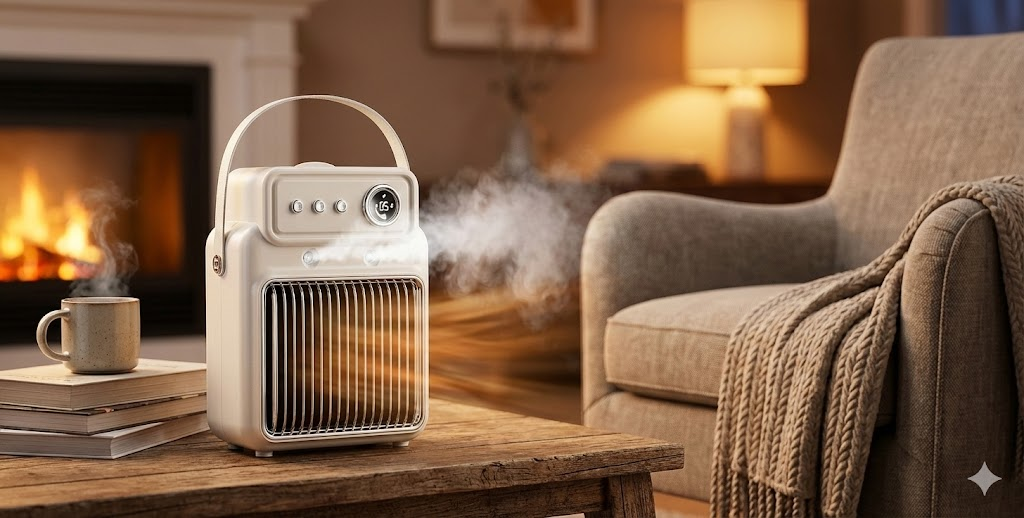 Winter Essentials: Say Goodbye to Dry Heat with This Retro-Chic Humidifying Heater