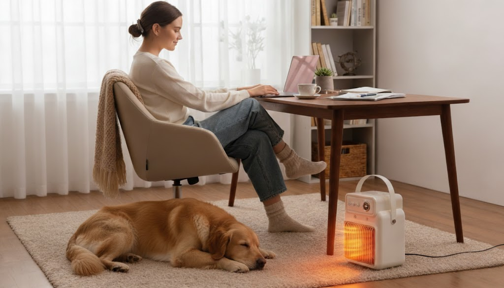Embrace Winter Warmth: The Ultimate Workspace Transformation with the 1200W Desk Heater Humidifier