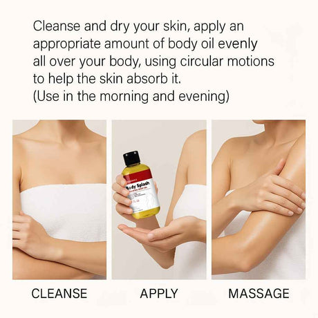 Mildhold Body Splash Hydrating Body Oil - Deeply Hydrates Promotes Healthy Skin & Enhances Radiance - Easy Application Format - 200ml