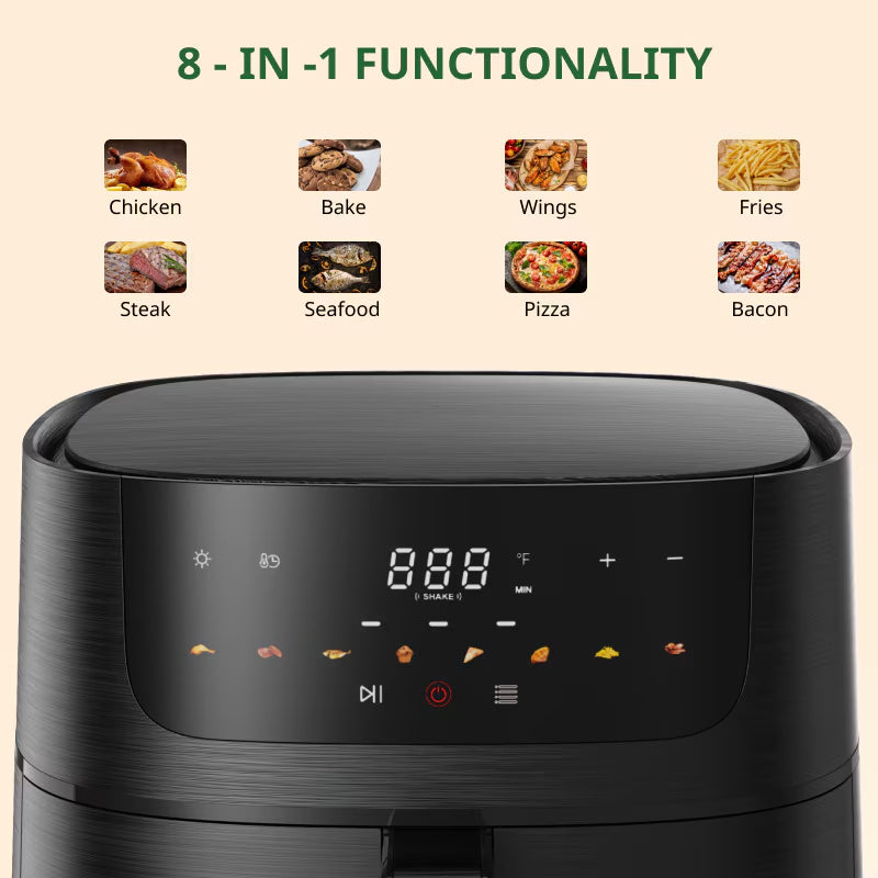 8.5 QT Air Fryer - 8-in-1 Multifunctional Cooker