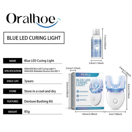 Oralhoe Teeth Care Kit Enhance Smile Aesthetics Gentle Comfortable Teeth Care for Bright and Shiny Teeth