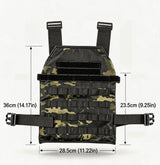 Heavy-Duty Weighted Gym Vest with Rapid-Release Buckles, Universally Adjustable Workout Plate Carrier for Strength Training & Cardio, Breathable Utility Vest for Fitness and Running