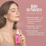 Rio Sundays Hair and Body Perfume Spray - Vanilla & Berry Notes, Rich Amber Scent, 100ml