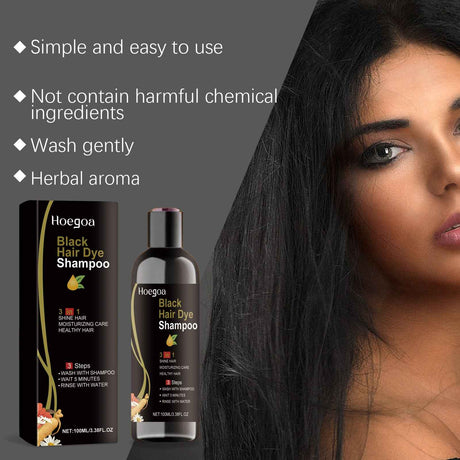 Hoegoa Herbal Hair Shampoo Hair Smooth, Gentle, Clean, Moisturizing, and Shiny Hair Shampoo