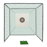LYDARZ Golf Practice Net 10X10X10FT Cage With Metal Frame Hitting Net Kit Indoor Outdoor