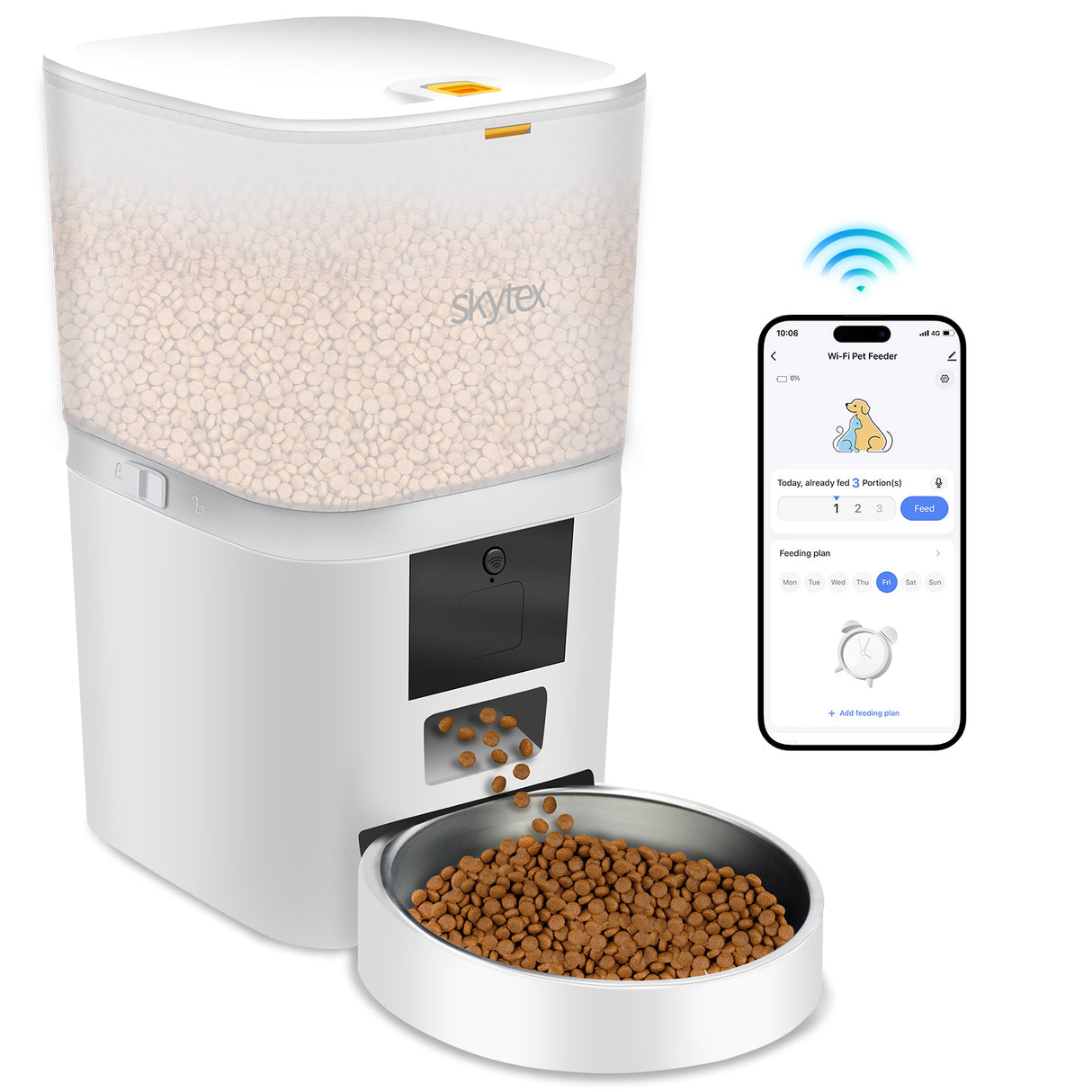 Skytex Pet Smart Feeder WIFI,Pet Supplies