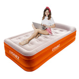 Colchón inflable tamaño king LYDARZ: ultra cómodo y duradero para el hogar, viajes y campamentos.