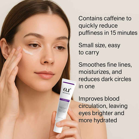 Retinol 0.1 Caffeine Revitalizing Eye Cream for Energized & Refreshed Look 30g - Smooths Fine Lines & Increases Elasticity