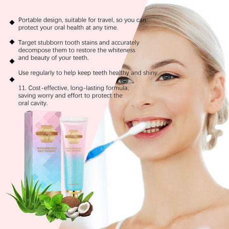 Oralhoe Niacinamide toothpaste Cleans odors and dirt, protects teeth and oral cavity, provides daily care with mint toothpaste