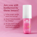Rio Sundays Hair and Body Perfume Spray - Vanilla & Berry Notes, Rich Amber Scent, 100ml