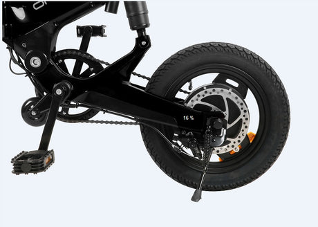 S7F Folding Electric Bicycle 25KM/H Max Load 120KG Black - LYDARZ