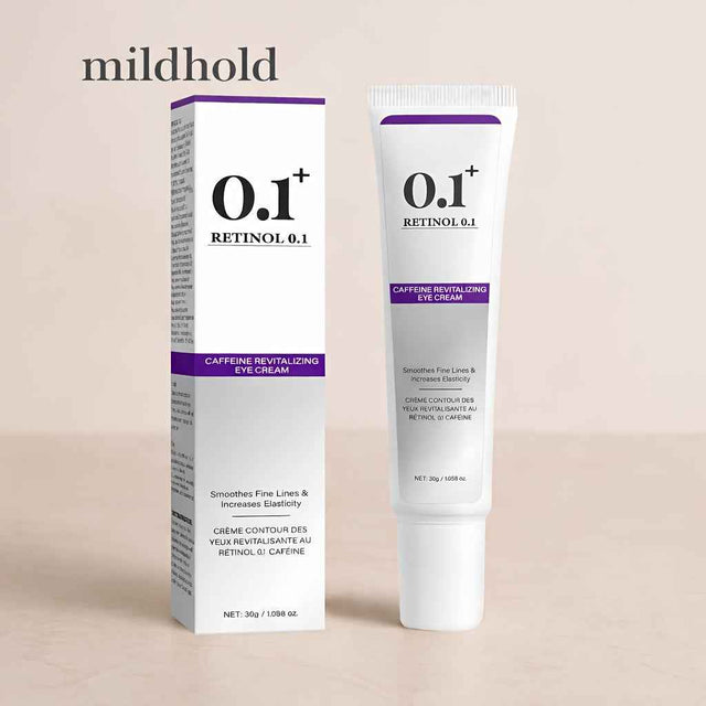 Retinol 0.1 Caffeine Revitalizing Eye Cream for Energized & Refreshed Look 30g - Smooths Fine Lines & Increases Elasticity