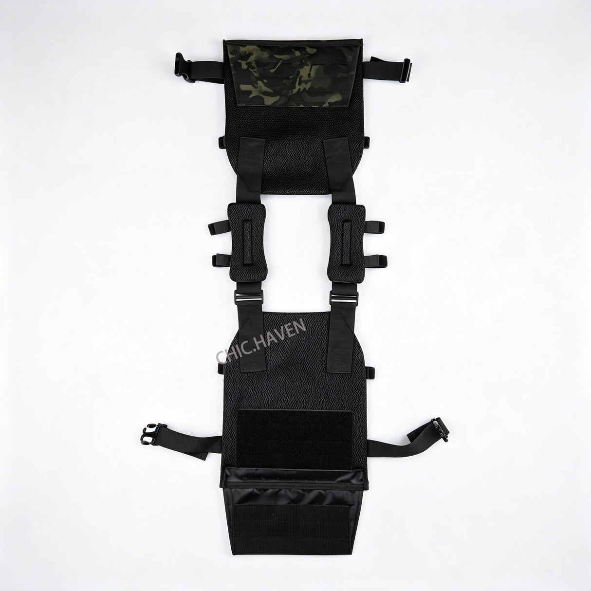 Heavy-Duty Weighted Gym Vest with Rapid-Release Buckles, Universally Adjustable Workout Plate Carrier for Strength Training & Cardio, Breathable Utility Vest for Fitness and Running