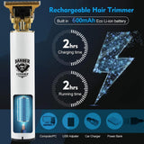 LYDARZ 809D 4 In 1 White Hair Clippers for Men Electric Shavers Ceramic T-Blade Professional Beard Trimmer Kits & Sets Brush Flawless Adjustable Attachment