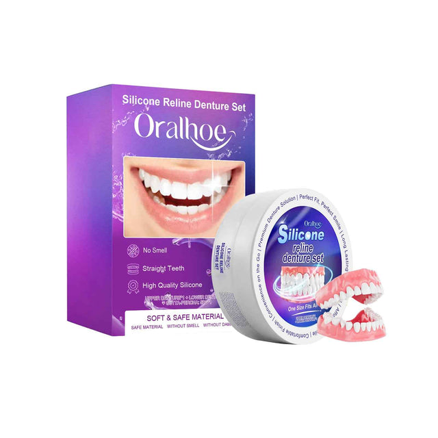 Oralhoe Dentures Modified Suit Aesthetic Modification of Teeth and Gaps for a Natural Smile, Comfortable and Beautiful Dentures