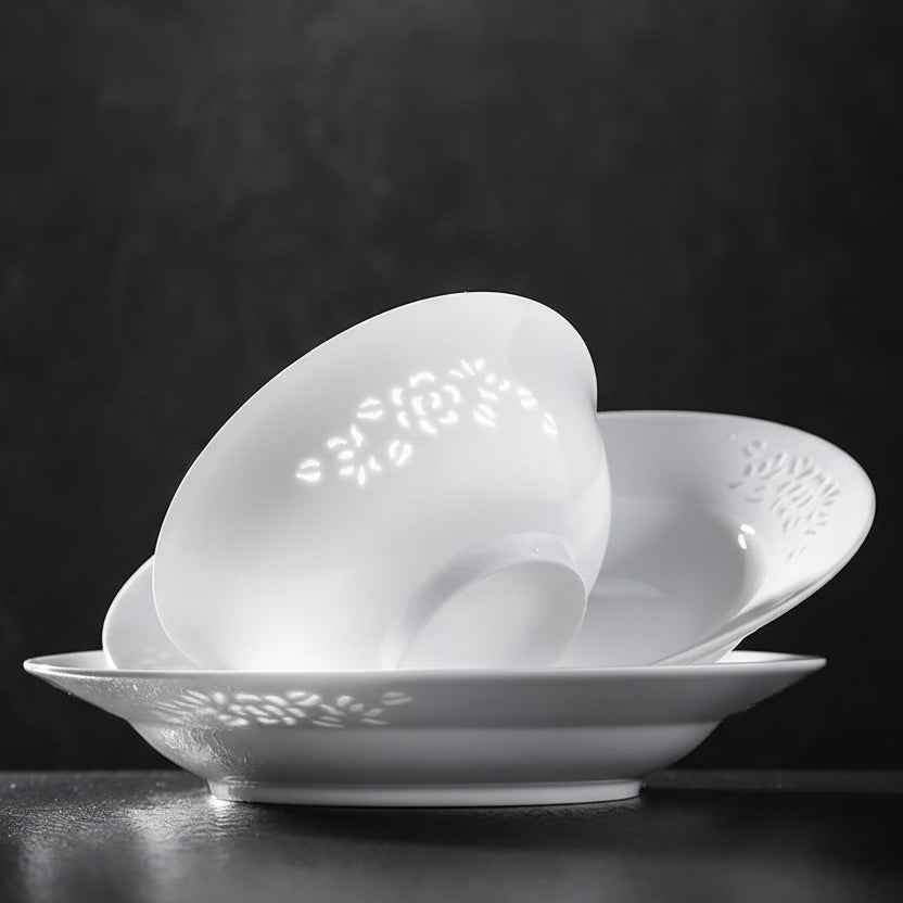 "Jade Peony' 28-Piece Tableware Set