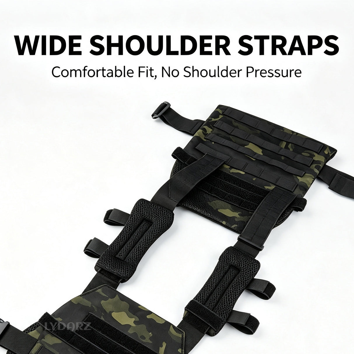 Heavy-Duty Weighted Gym Vest with Rapid-Release Buckles, Universally Adjustable Workout Plate Carrier for Strength Training & Cardio, Breathable Utility Vest for Fitness and Running