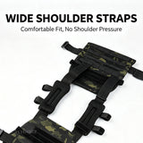 Heavy-Duty Weighted Gym Vest with Rapid-Release Buckles, Universally Adjustable Workout Plate Carrier for Strength Training & Cardio, Breathable Utility Vest for Fitness and Running