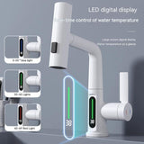 Intelligent Digital Display Faucet Pull-out Basin Faucet Temperature