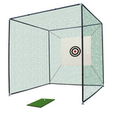 LYDARZ Golf Practice Net 10X10X10FT Cage With Metal Frame Hitting Net Kit Indoor Outdoor