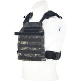 Heavy-Duty Weighted Gym Vest with Rapid-Release Buckles, Universally Adjustable Workout Plate Carrier for Strength Training & Cardio, Breathable Utility Vest for Fitness and Running