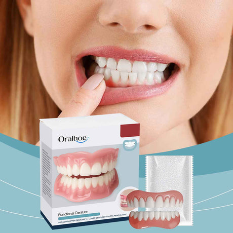 Oralhoe Denture Modification Kit – Natural Smile Enhancement with Comfortable Easy-Fit Denture Decorations