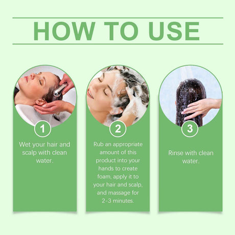 Hoegoa Rosemary Thickening Shampoo Plant Oil Control Nourishing Moisturizing Repair Fluffy Refreshing Shampoo