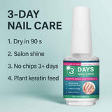 3-Day Nail Care Oil - Lightweight Fast-Absorbing Water-Like Serum Texture for Continuous Nail Health Maintenance