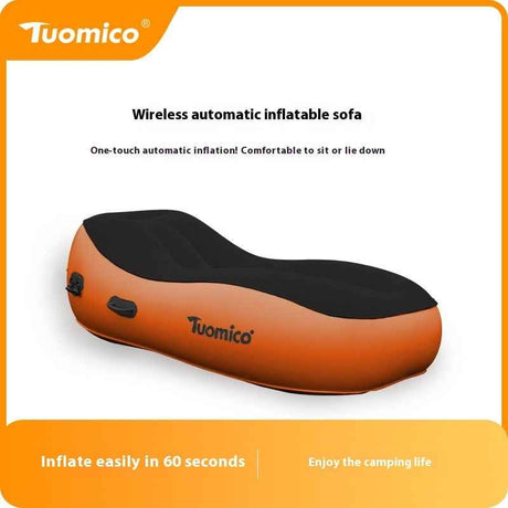 Portable Automatic Inflatable Sofa Bed for Outdoor Camping & Home – Lazy Lounge Airbed for Lunch Break & Floor Use