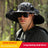 Solar Powered Outdoor Sun Hat with USB Charging & Adjustable Wide Brim for Fishing - LYDARZ