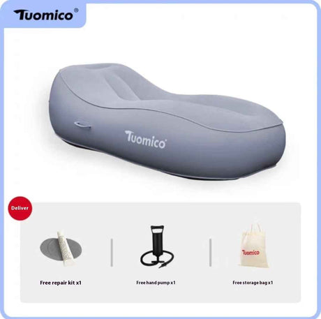 Portable Automatic Inflatable Sofa Bed for Outdoor Camping & Home – Lazy Lounge Airbed for Lunch Break & Floor Use
