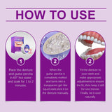 Oralhoe Dentures Modified Suit Aesthetic Modification of Teeth and Gaps for a Natural Smile, Comfortable and Beautiful Dentures