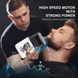 LYDARZ 809D 4 In 1 White Hair Clippers for Men Electric Shavers Ceramic T-Blade Professional Beard Trimmer Kits & Sets Brush Flawless Adjustable Attachment