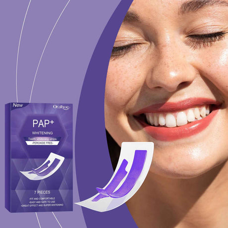 Oralhoe Purple dental strips Gentle and refreshing oral care for shiny teeth and daily cleaning