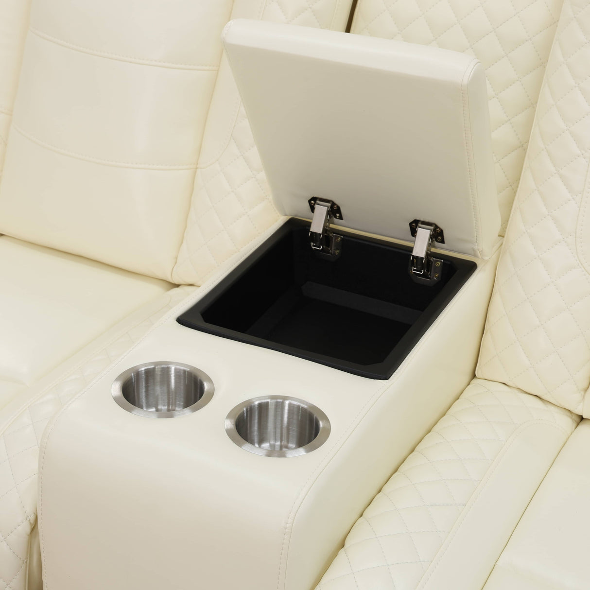 [US warehouse] Luxury Breathable Leather Sofa: Reclining Design, Smart Charging & Ambient LED Lighting