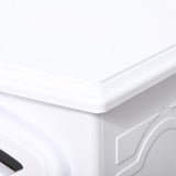 Electric Fireplace Heater, Freestanding Fireplace Stove with Realistic Flame Effect Overheat Protection 750W/1500W White