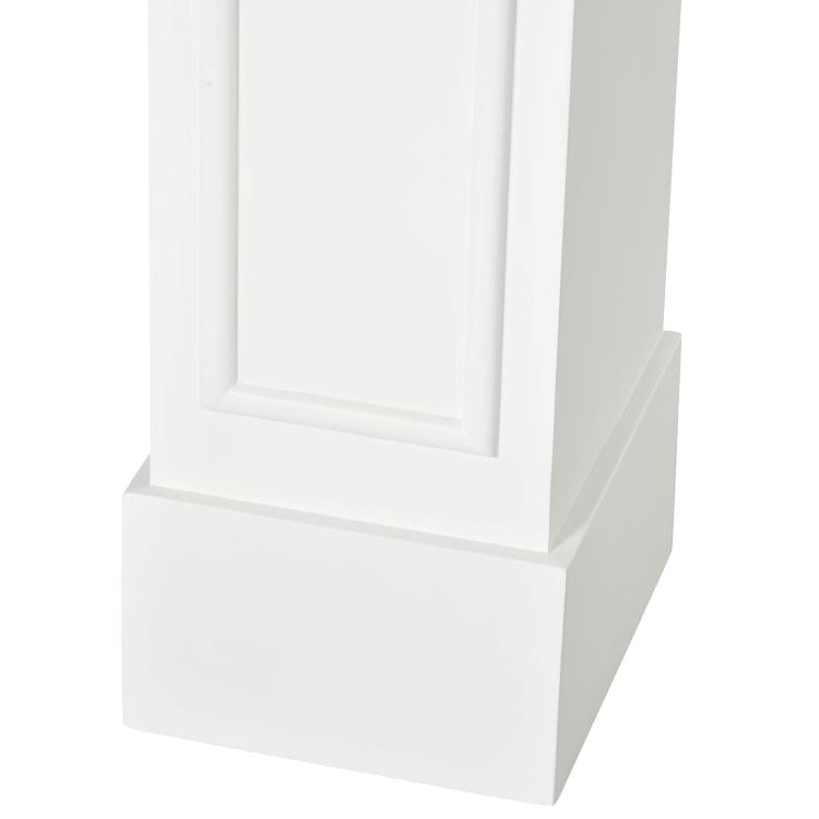 Modern Fireplace Mantel, Surround Mantels for Fireplace with Decorative Pattern Interior Width 29 inch White