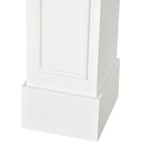 Modern Fireplace Mantel, Surround Mantels for Fireplace with Decorative Pattern Interior Width 29 inch White