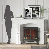 Modern Fireplace Mantel, Surround Mantels for Fireplace with Decorative Pattern Interior Width 29 inch White