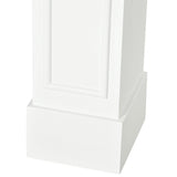 Modern Fireplace Mantel, Surround Mantels for Fireplace with Decorative Pattern Interior Width 29 inch White