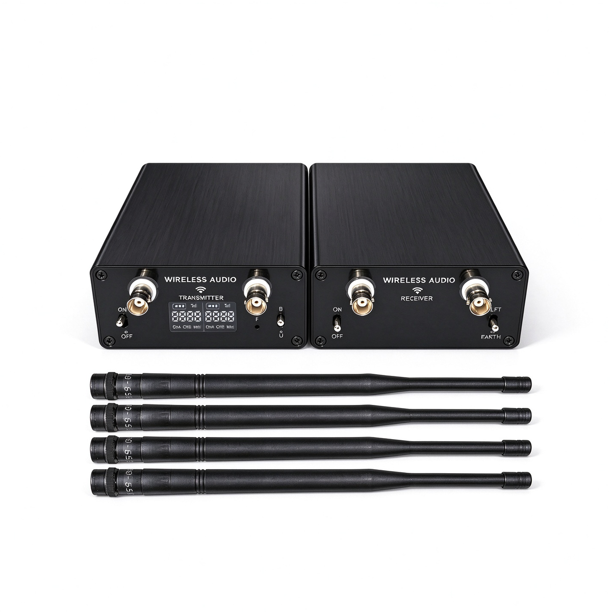 【NEW】AU680A (BNC) UHF Wireless Audio Transmitter & Receiver 150-200M