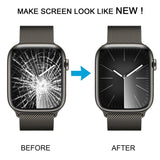 Reemplazo de pantalla para Apple Watch Series 9 (41 mm, LTE, ensamblaje completo con marco)