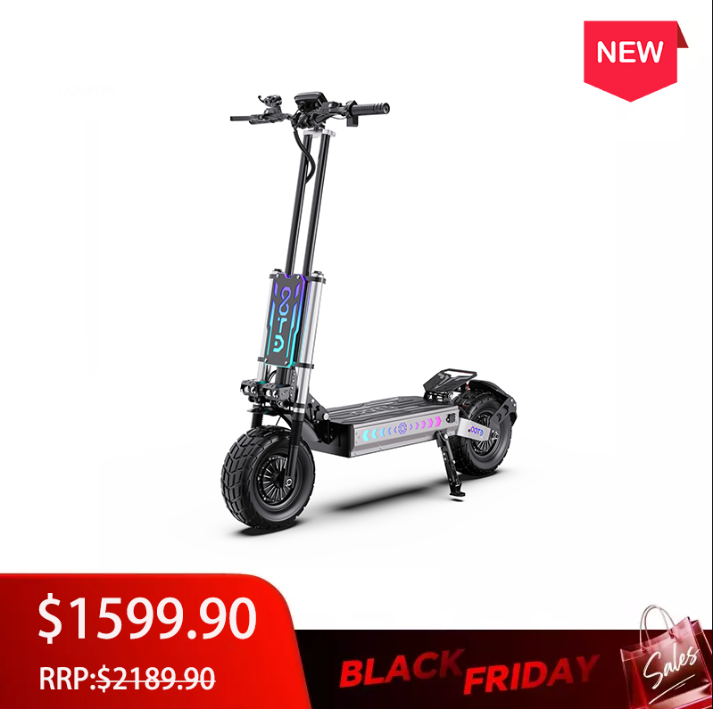 T90 E-SCOOTER 6000W, 25 km/h, 100 km range , 60V 31.2Ah Battery