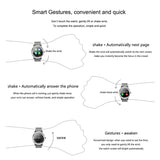 SMA-Round Smart Watch – 1.28" Color Touch Screen, Waterproof, Leather Strap