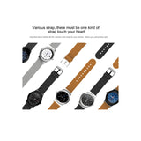 SMA-Round Smart Watch – 1.28" Color Touch Screen, Waterproof, Leather Strap