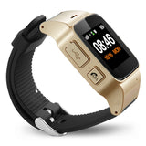 D99+ 1.22 inch HD LCD Screen GPS Smartwatch for the Elder Waterproof, Support GPS + LBS + WiFi Positioning / Two-way Dialing / Voice Monitoring / One-key First-aid / Wrist off Alarm / Safety Fence, D99+ Black, D99+ Rose Gold, D99+ Silver
