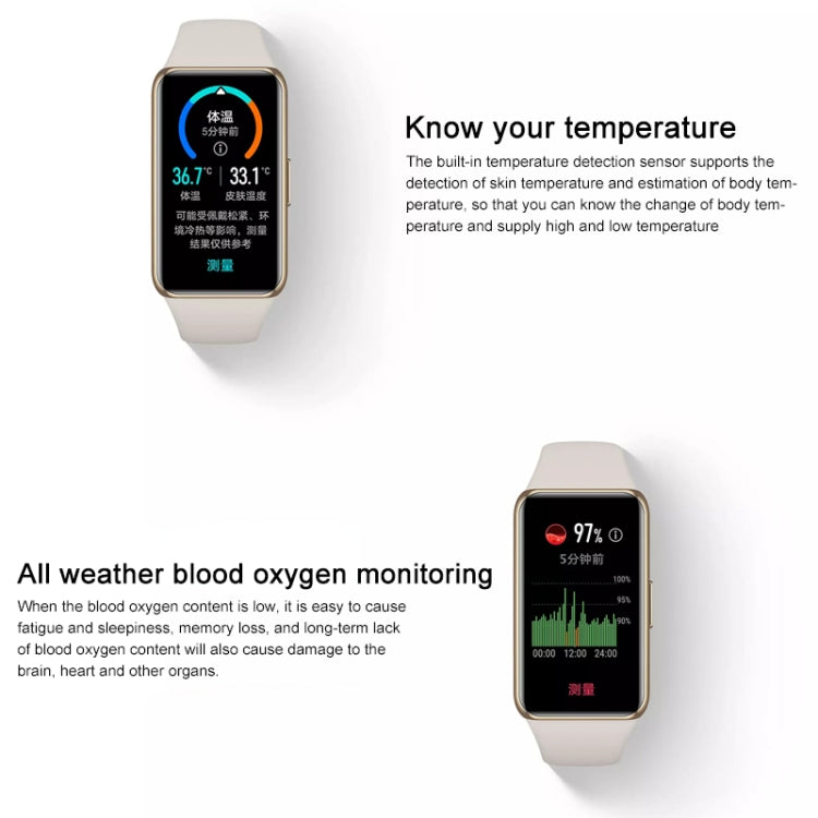 Original Huawei Band 6 Pro – 1.47" AMOLED, 5ATM, NFC, Blood Oxygen & Temperature